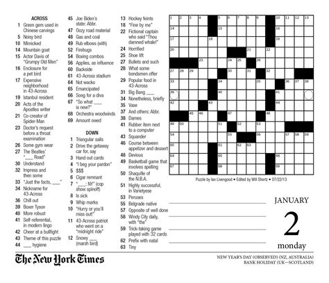 four timepieces nyt crossword clue